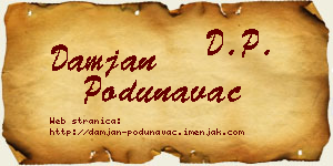Damjan Podunavac vizit kartica